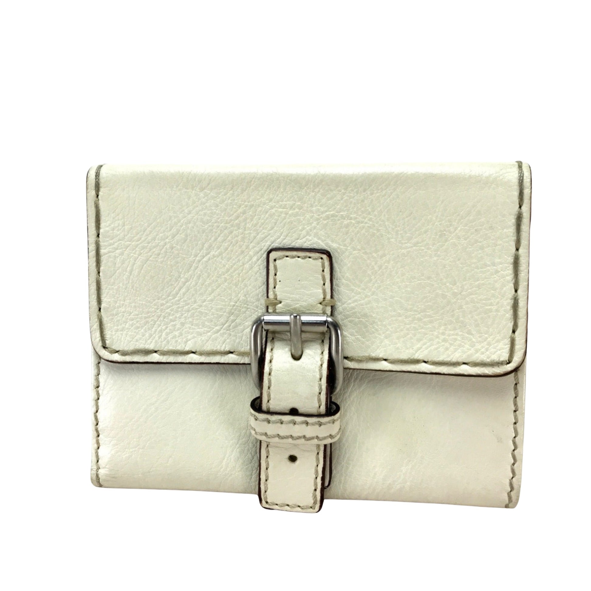 Chloé White Leather Wallet 