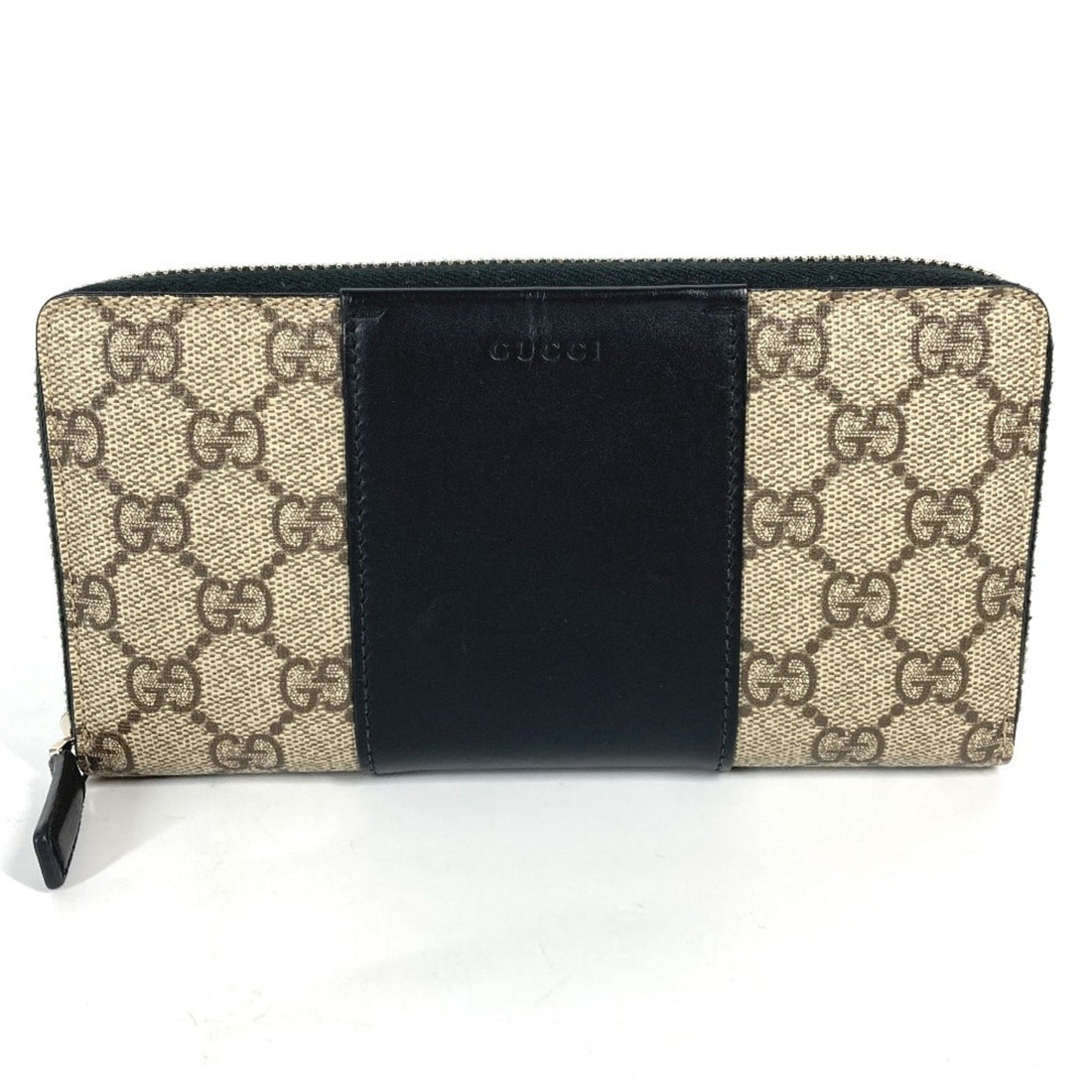 Gucci GG Supreme Brown Canvas Wallet 