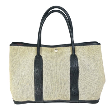 Hermès Garden Party Grey Canvas Tote Bag