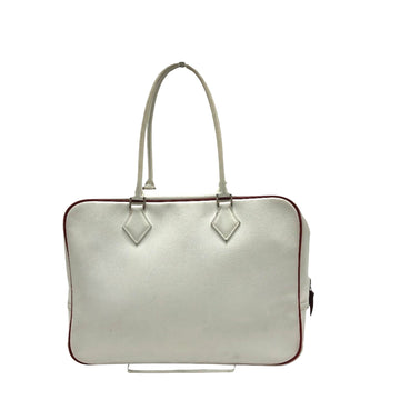 Hermès Plume White Leather Handbag 