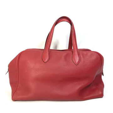 Hermès Victoria Red Leather Handbag 