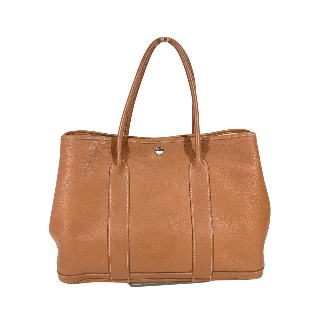 Hermès Garden Party Camel Leather Tote Bag