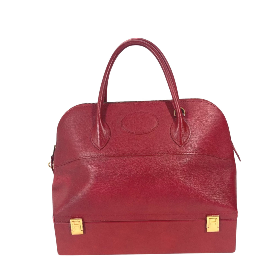 Hermès Macpherson Red Leather Handbag 