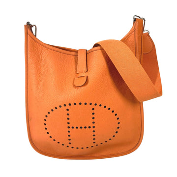 Hermès Evelyn Orange Leather Shoulder Bag