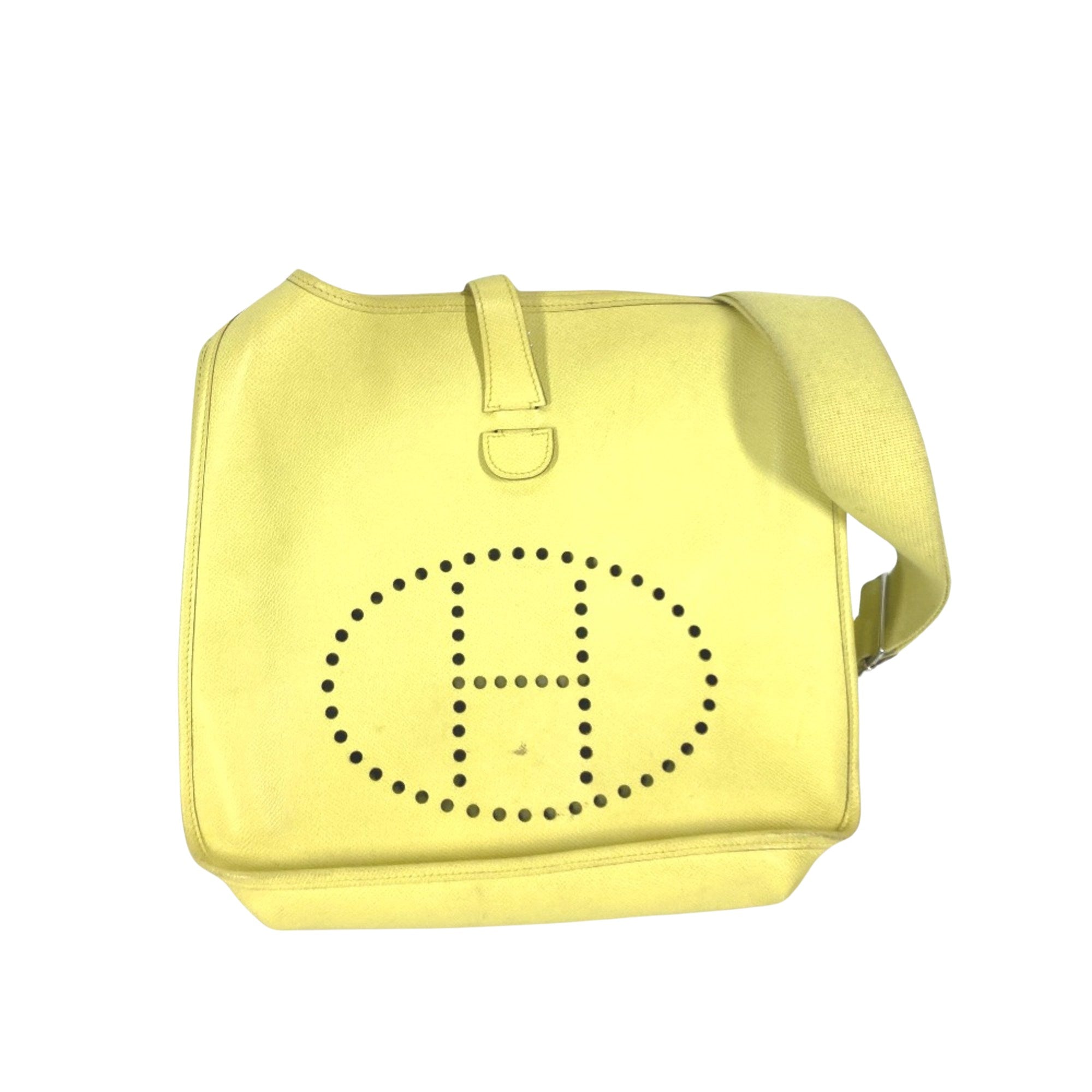 Hermès Evelyn Yellow Leather Shoulder Bag