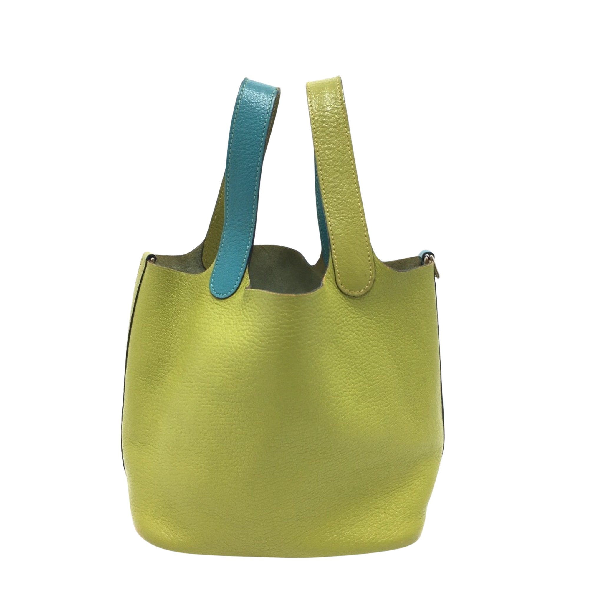 Hermès Picotin Green Leather Tote Bag