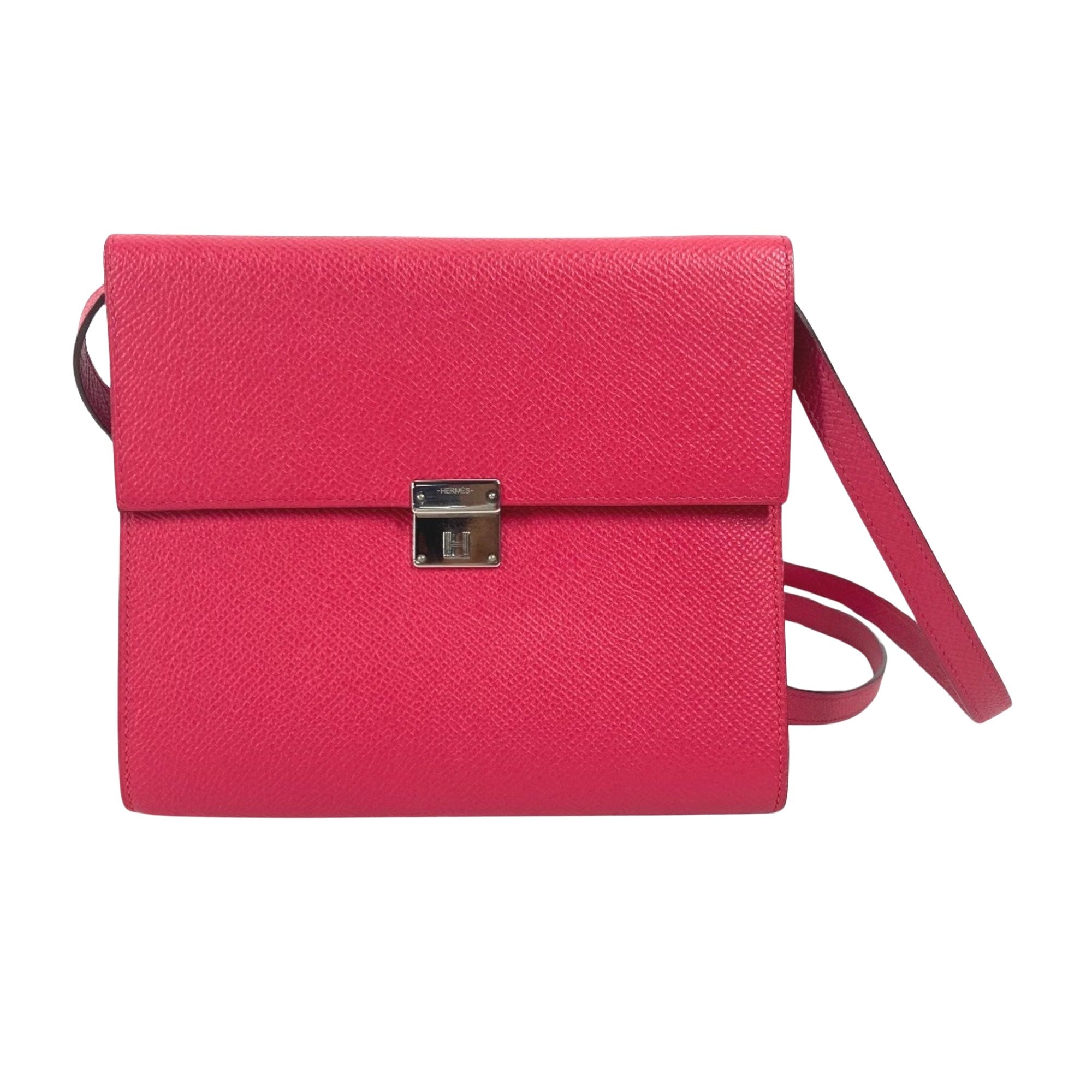 Hermès Clic Pink Leather Shoulder Bag