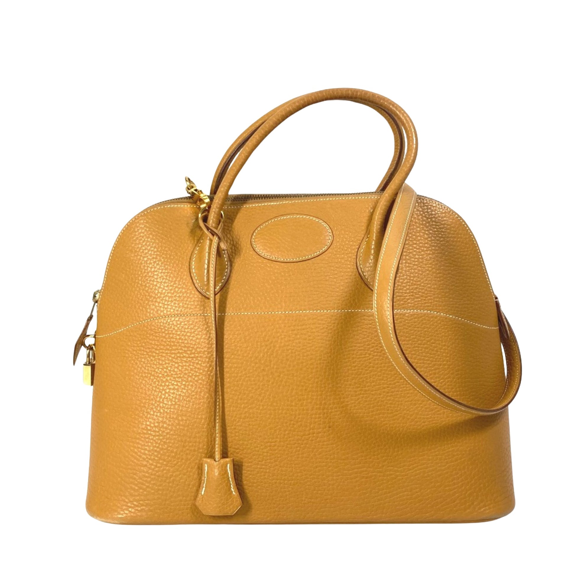 Hermès Bolide Beige Leather Handbag 