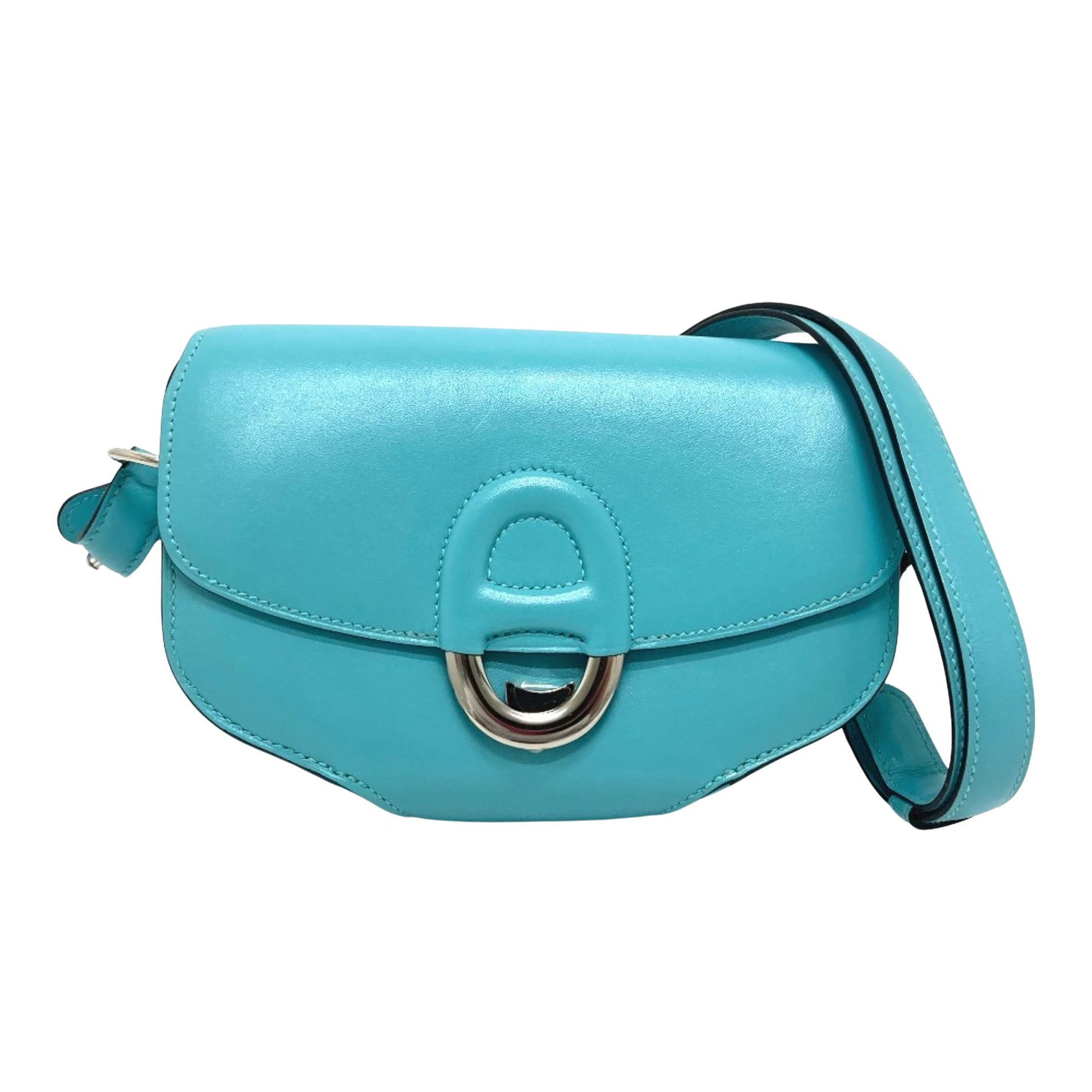 Hermès Cherche-Midi Blue Leather Shoulder Bag