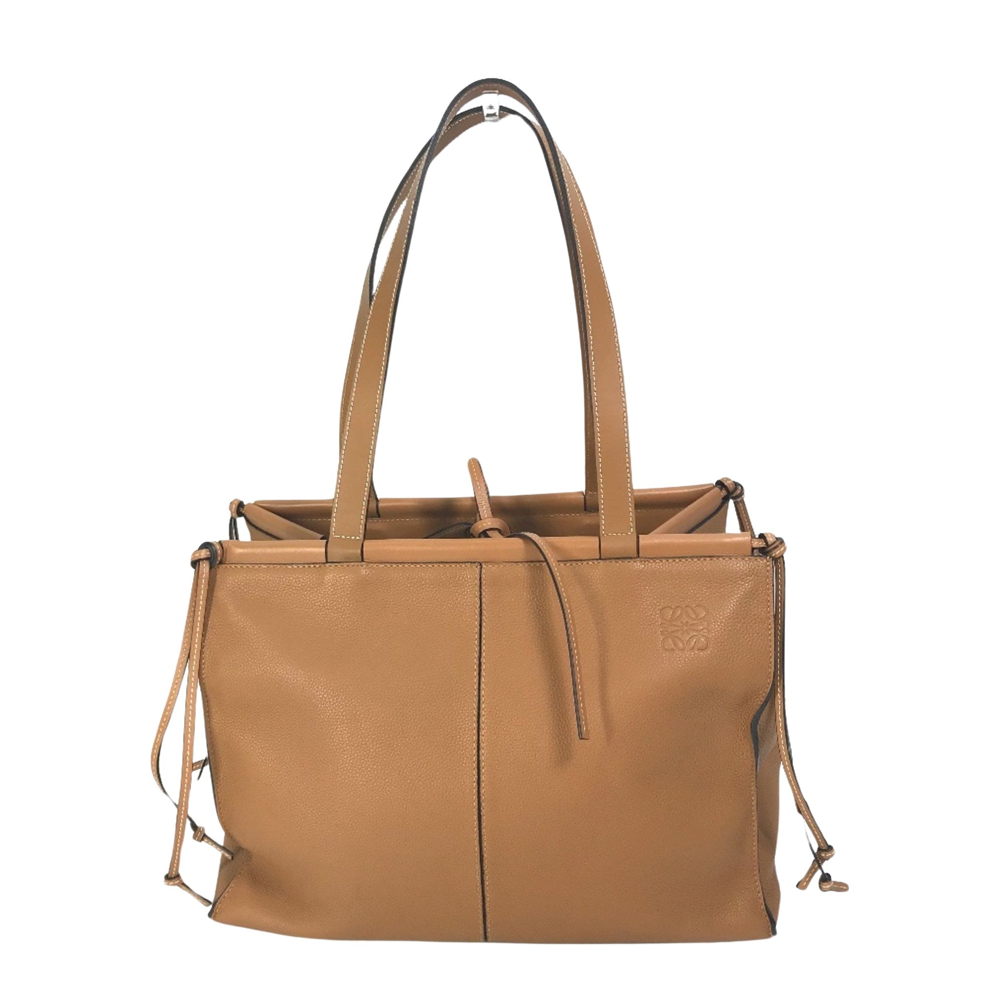 Loewe Cushion Brown Leather Tote Bag