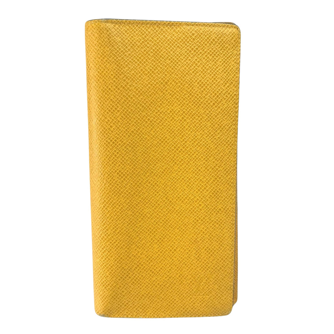 Louis Vuitton Brazza Yellow Leather Wallet 