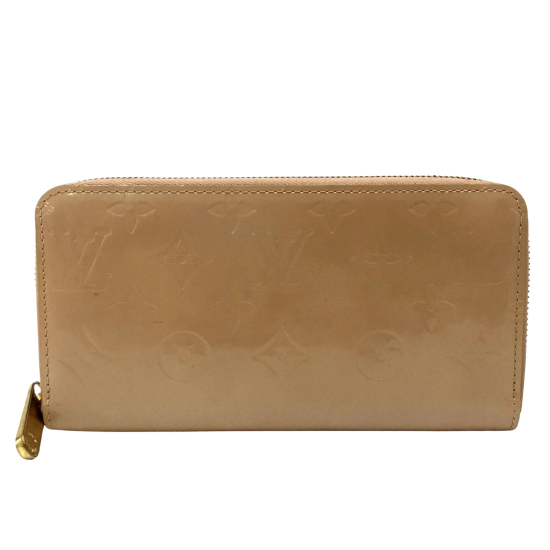 Louis Vuitton Zippy wallet Beige Patent Leather Wallet 