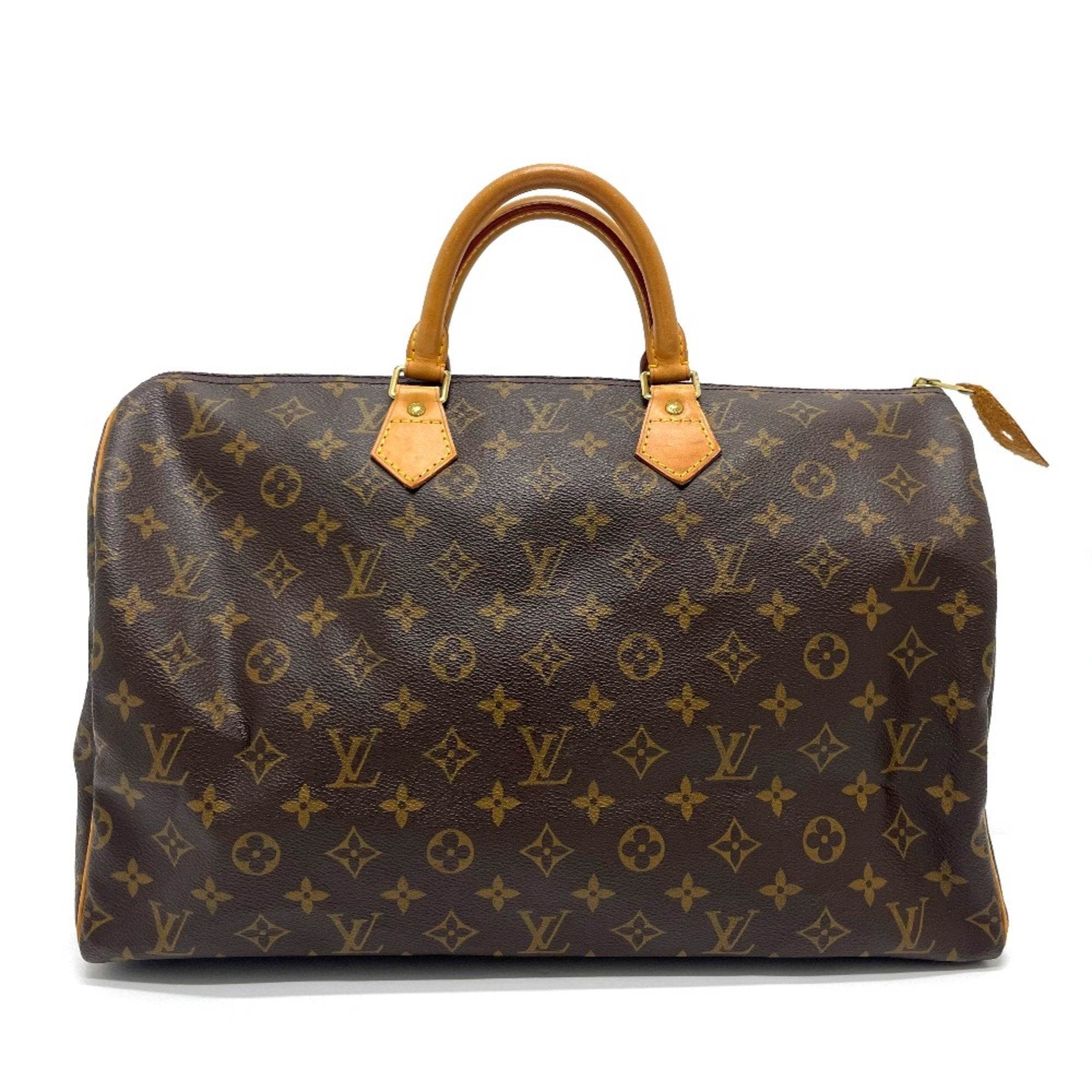 Louis Vuitton Speedy 40 Brown Canvas Tote Bag