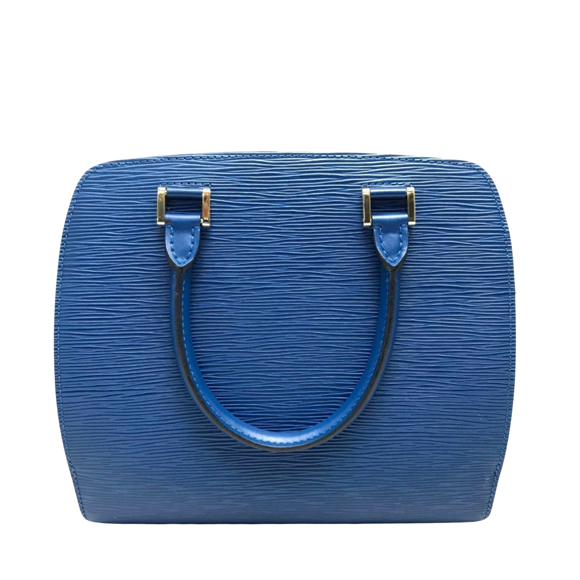 Louis Vuitton Pont Neuf Blue Leather Handbag 