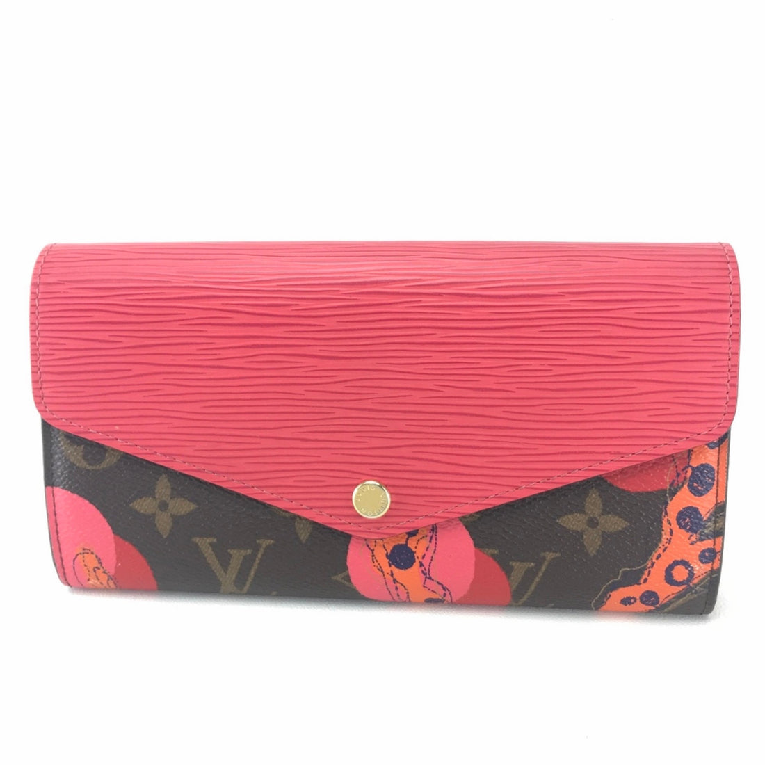 Louis Vuitton Sarah Pink Canvas Wallet 