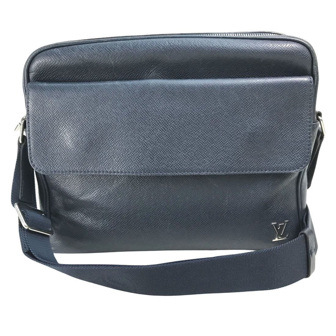 Louis Vuitton Alex messenger Navy Leather Shoulder Bag