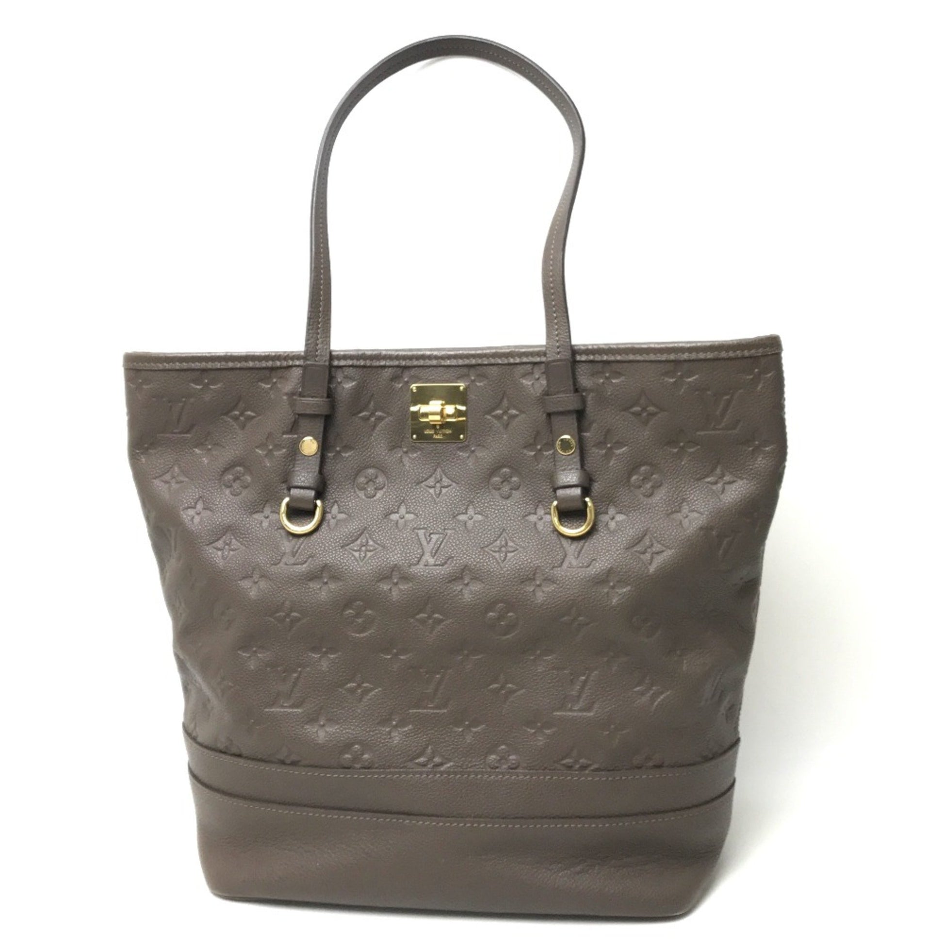 Louis Vuitton Citadines Brown Leather Tote Bag