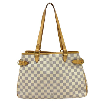 Louis Vuitton Batignolles Horizontal White Canvas Tote Bag