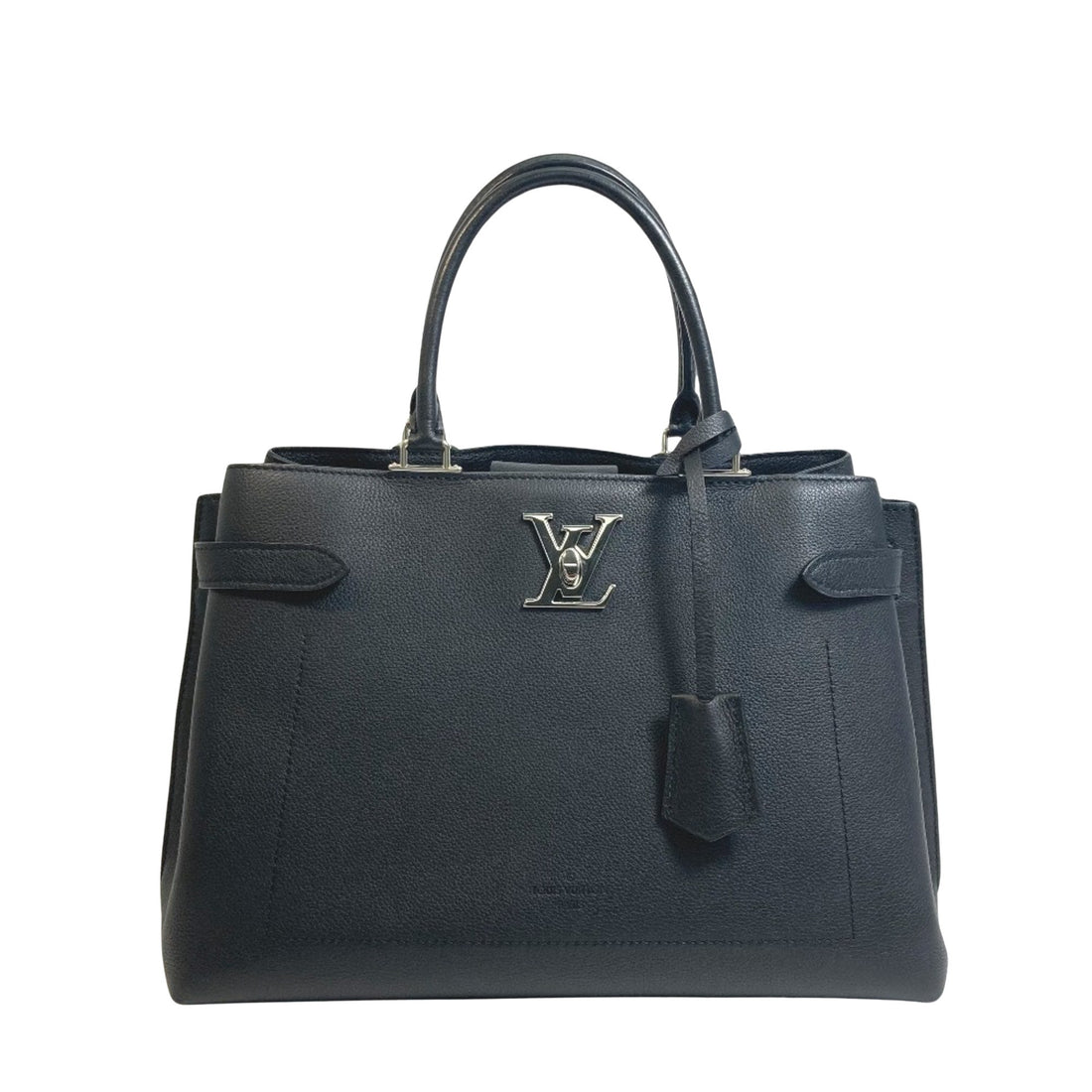 Louis Vuitton Lockme Day Black Leather Handbag 