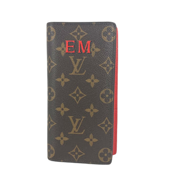 Louis Vuitton Brazza Red Canvas Wallet 