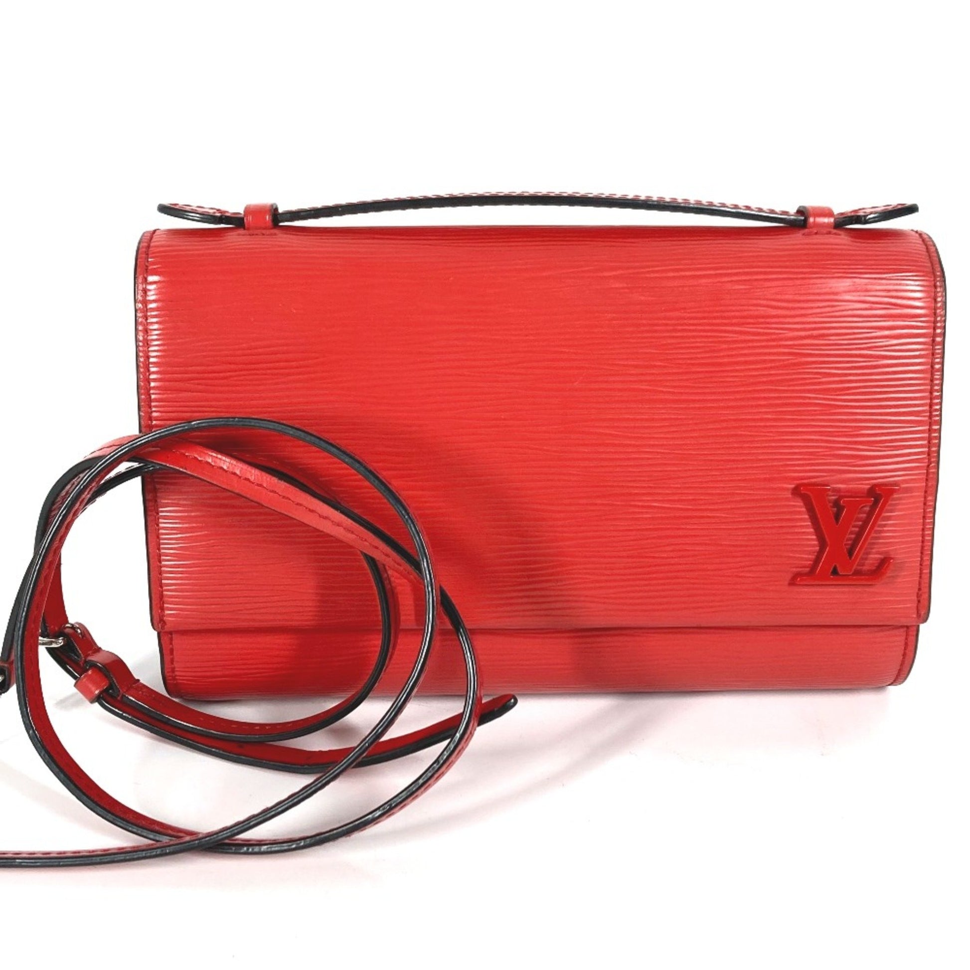 Louis Vuitton Cléry Red Leather Shoulder Bag