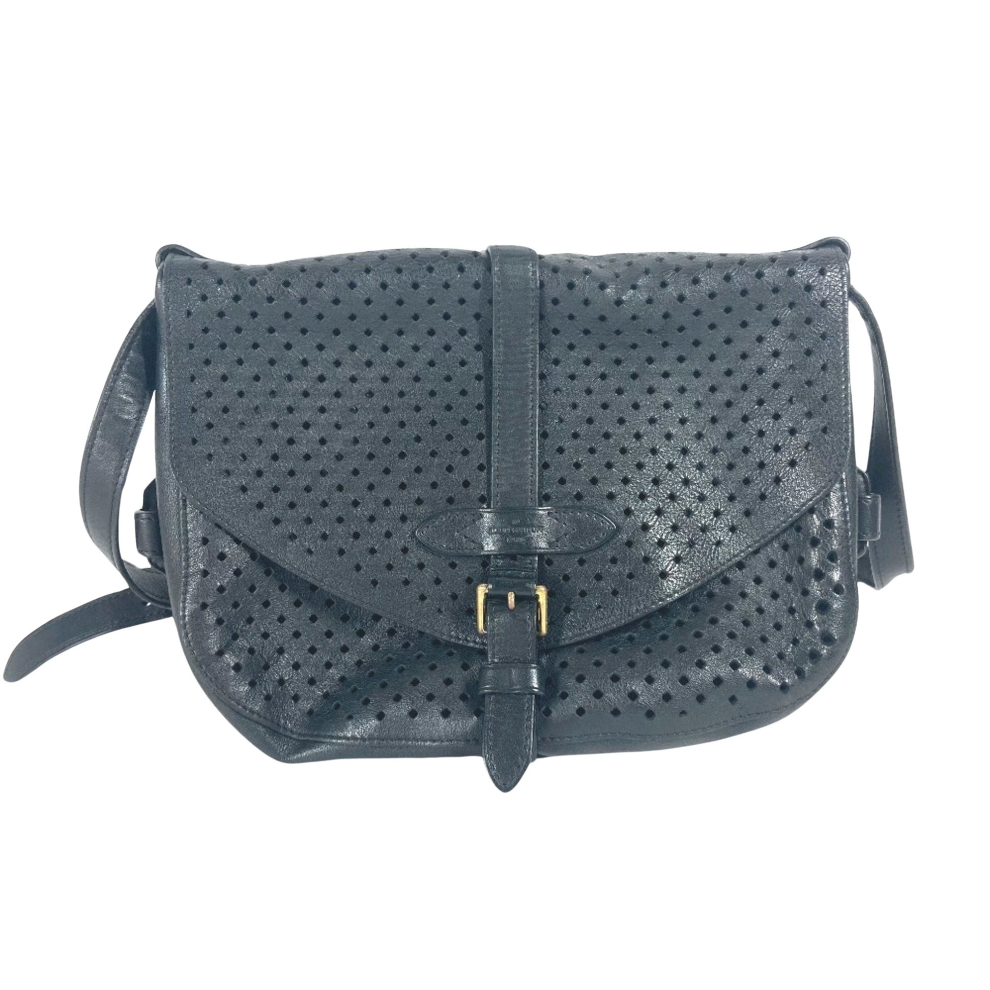 Louis Vuitton Saumur Black Leather Shoulder Bag