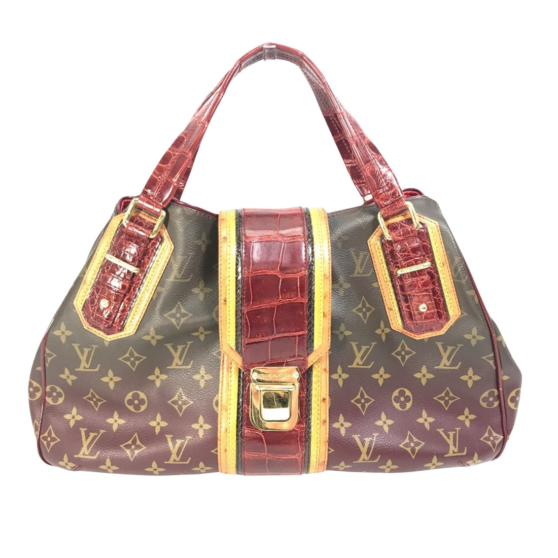 Louis Vuitton Mirage Brown Canvas Handbag 