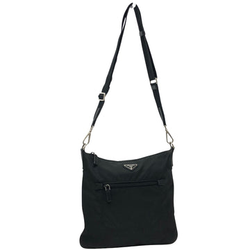 Prada Tessuto Black Cloth Shoulder Bag