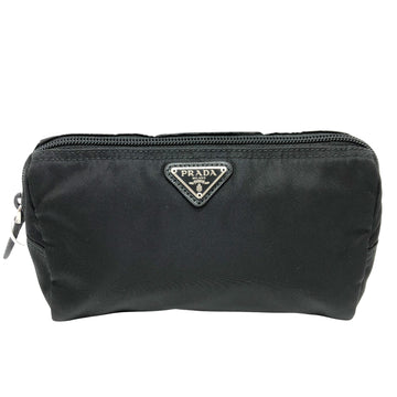 Prada Tessuto Black Cloth Clutch Bag