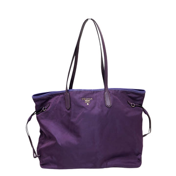 Prada Tessuto Purple Synthetic Tote Bag