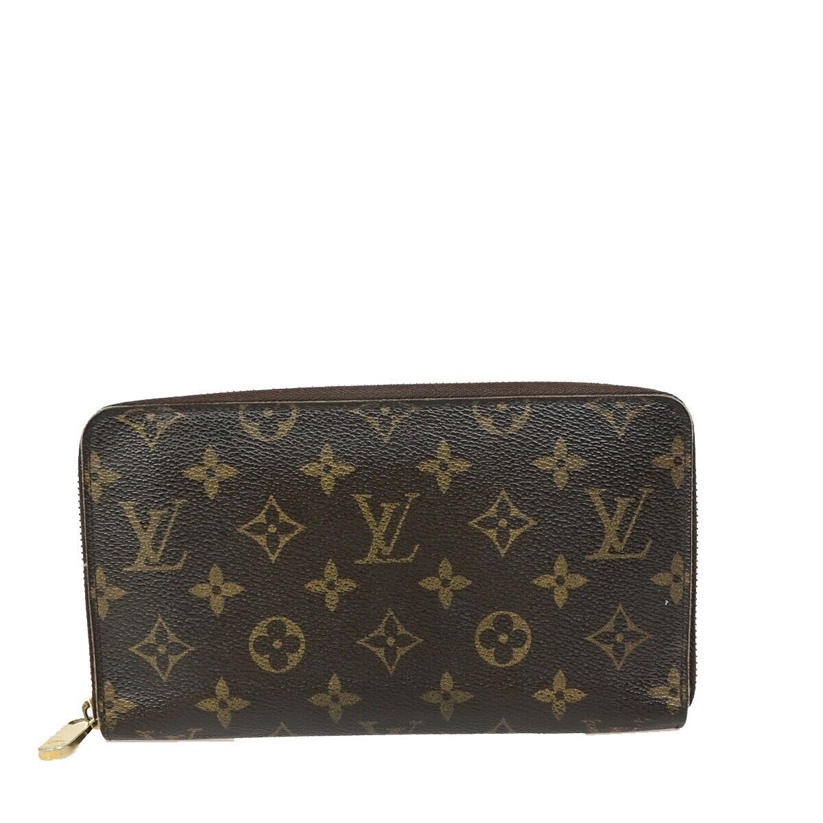 Louis Vuitton Zippy organizer Brown Calfskin Wallet 