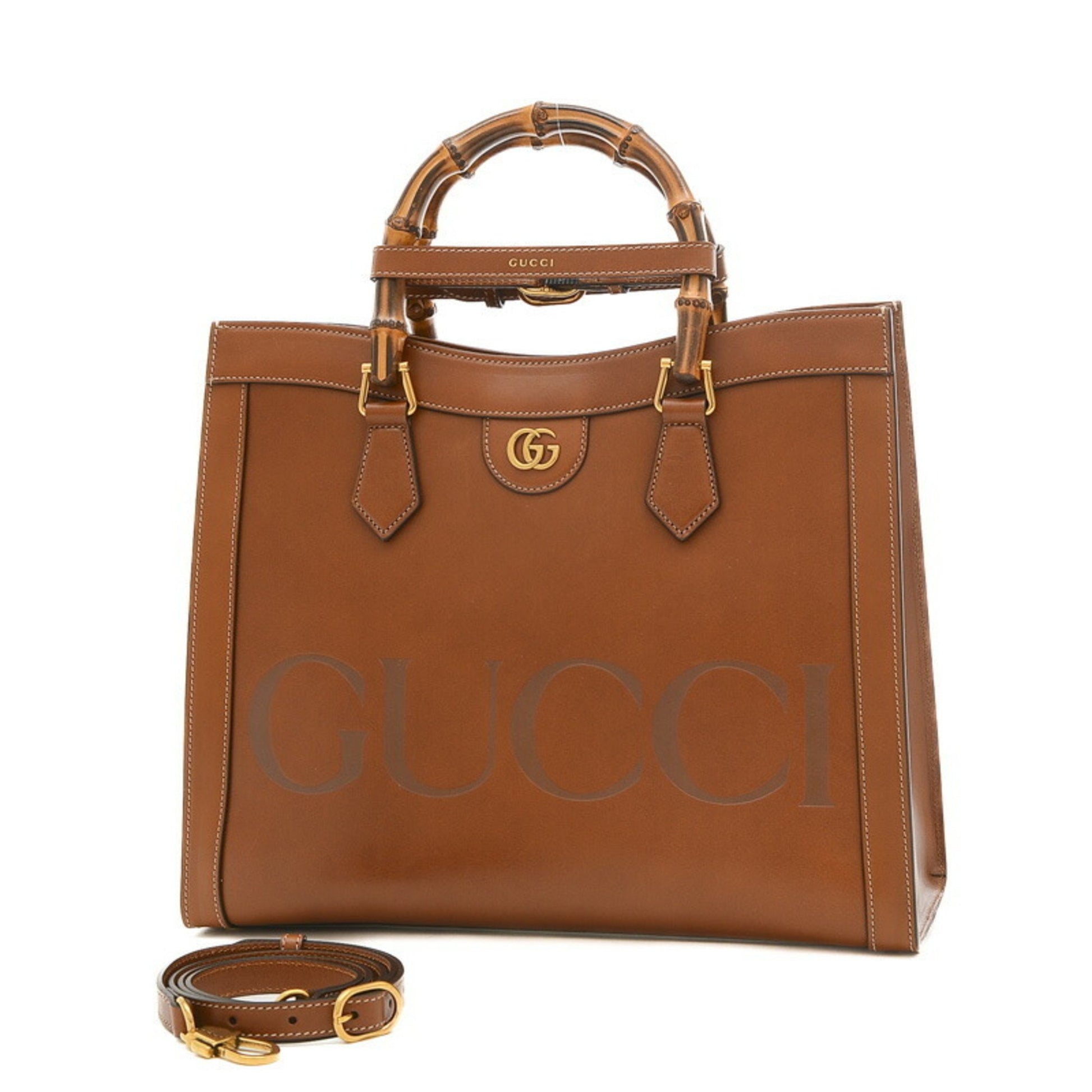 Gucci Diana Brown Leather Handbag 