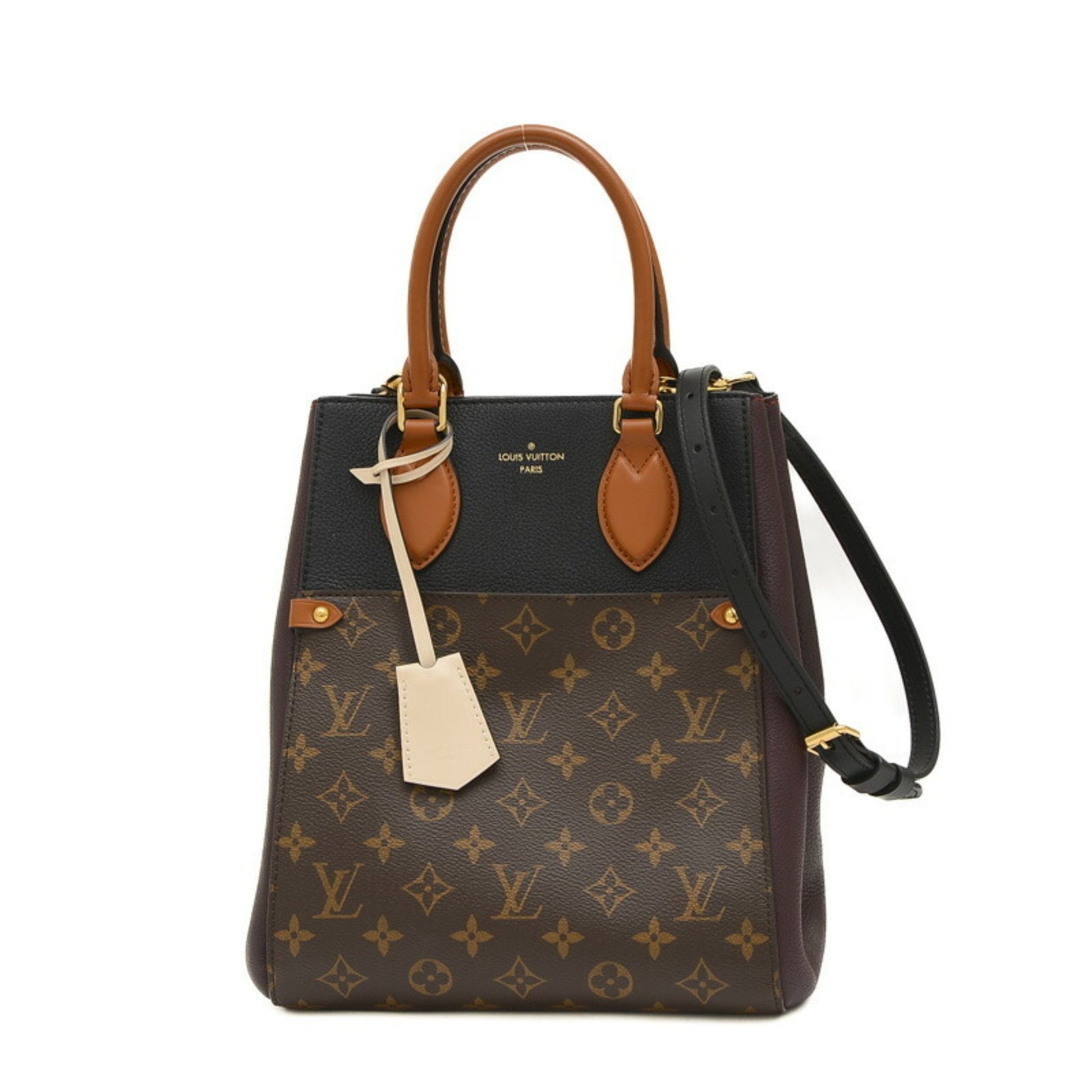 Louis Vuitton Fold MM Brown Canvas Tote Bag