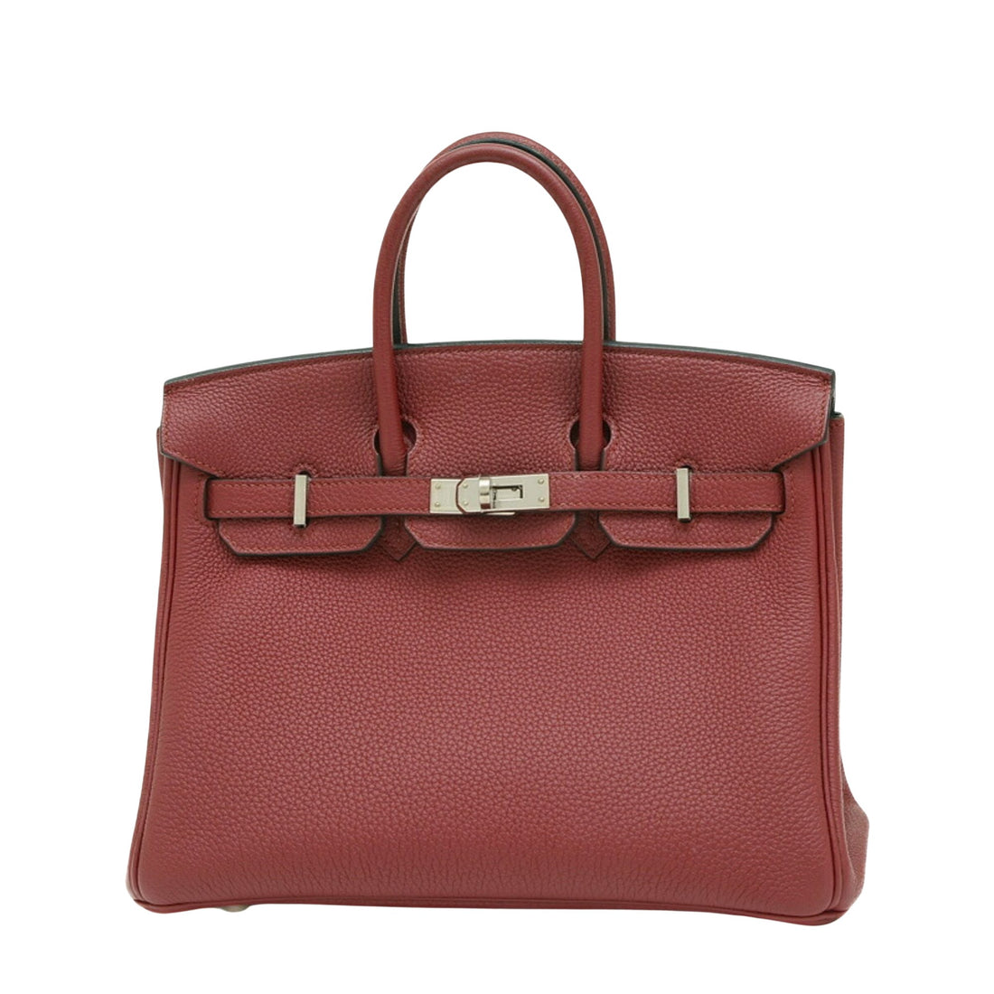 Hermès Birkin 25 Burgundy Leather Handbag 