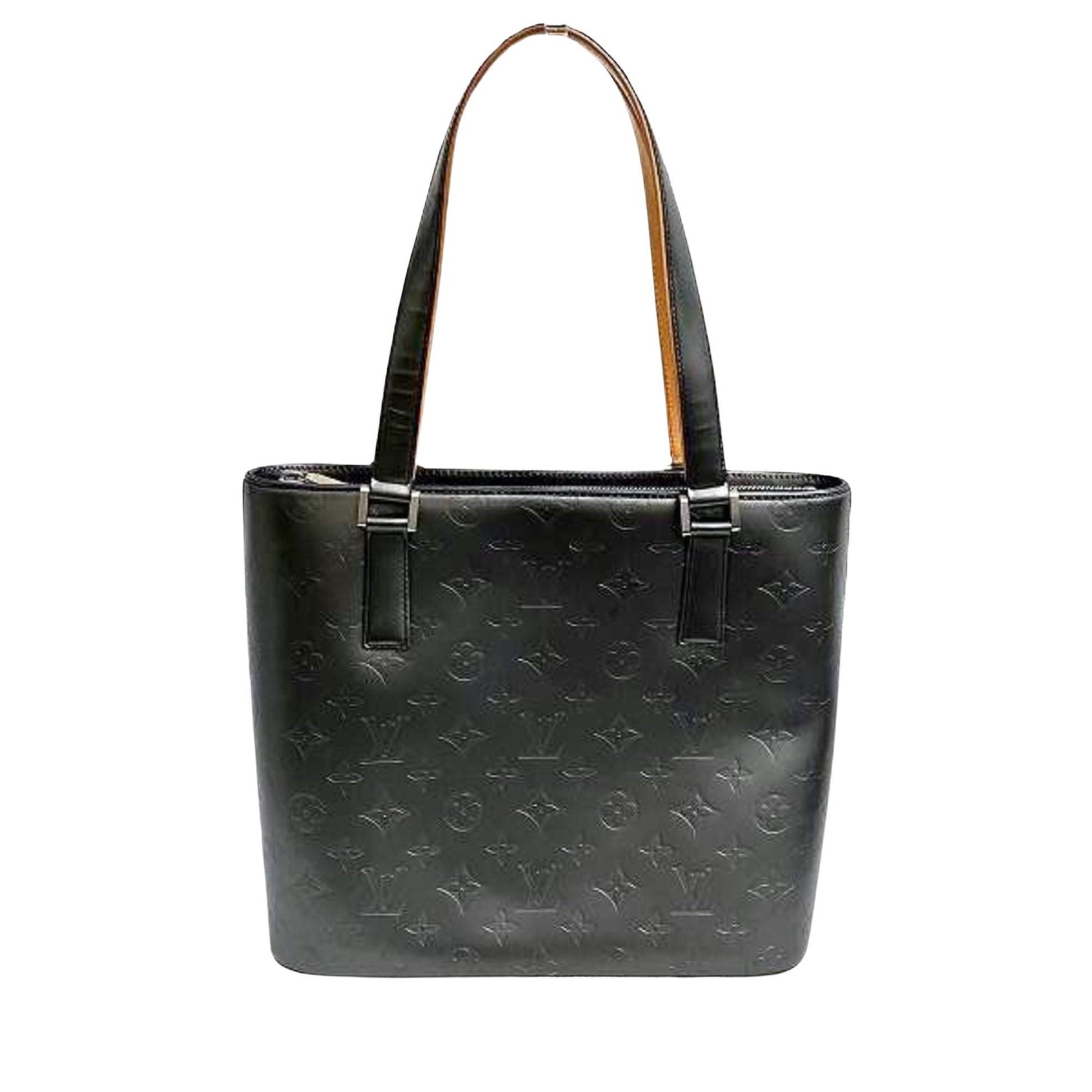 Louis Vuitton Stockton Black Leather Handbag 