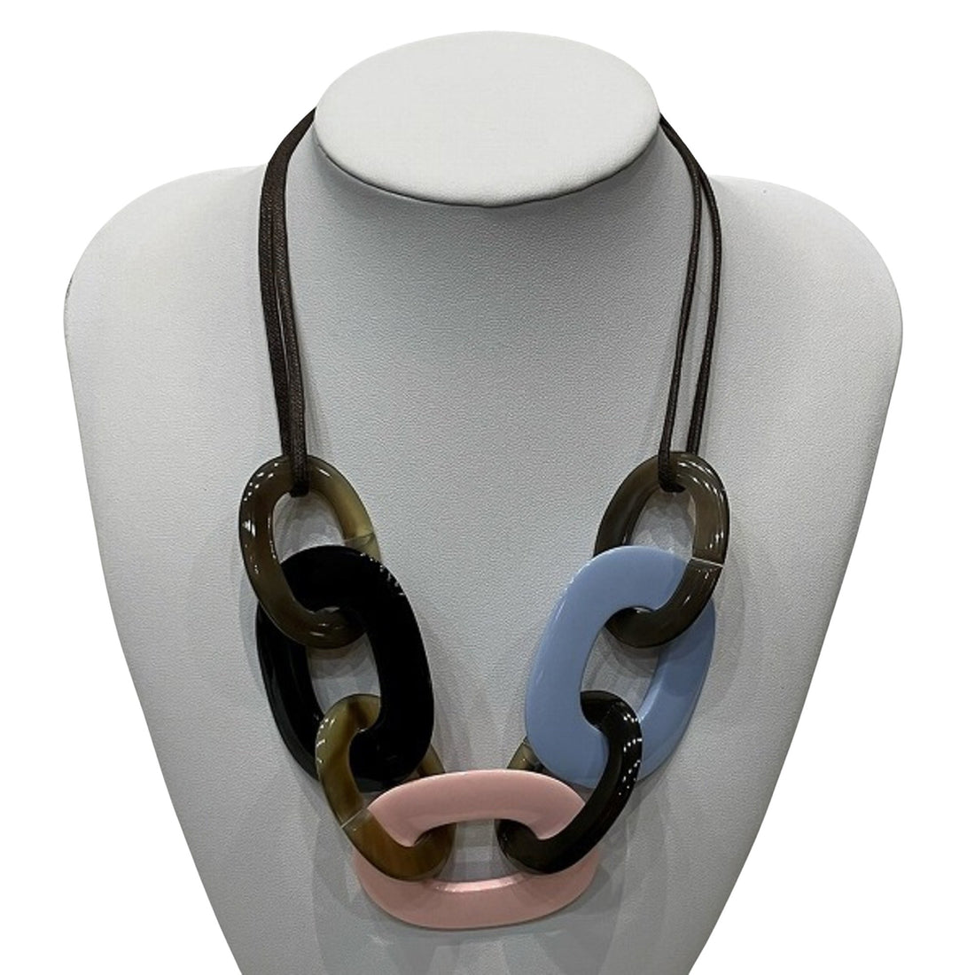 Hermès Caramba Multicolour Horn Necklace 