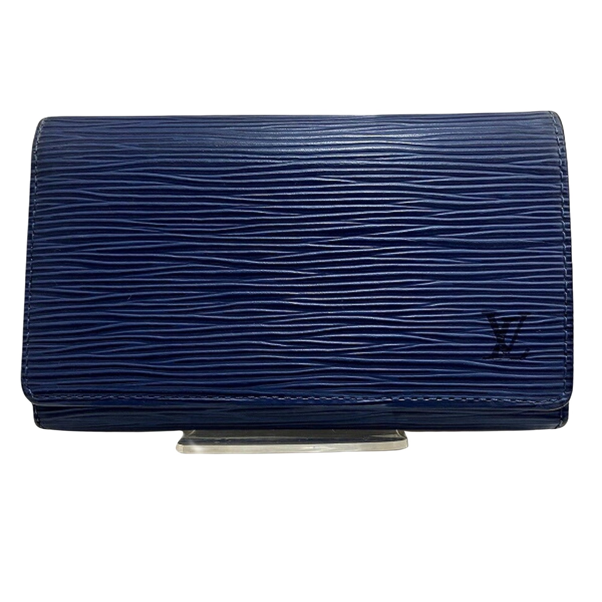 Louis Vuitton Trésor Navy Leather Wallet 