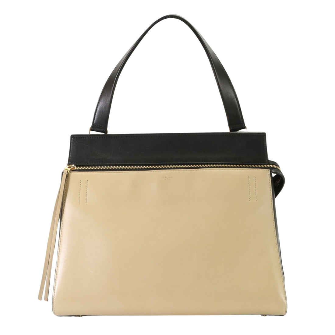 Céline Edge Beige Leather Tote Bag