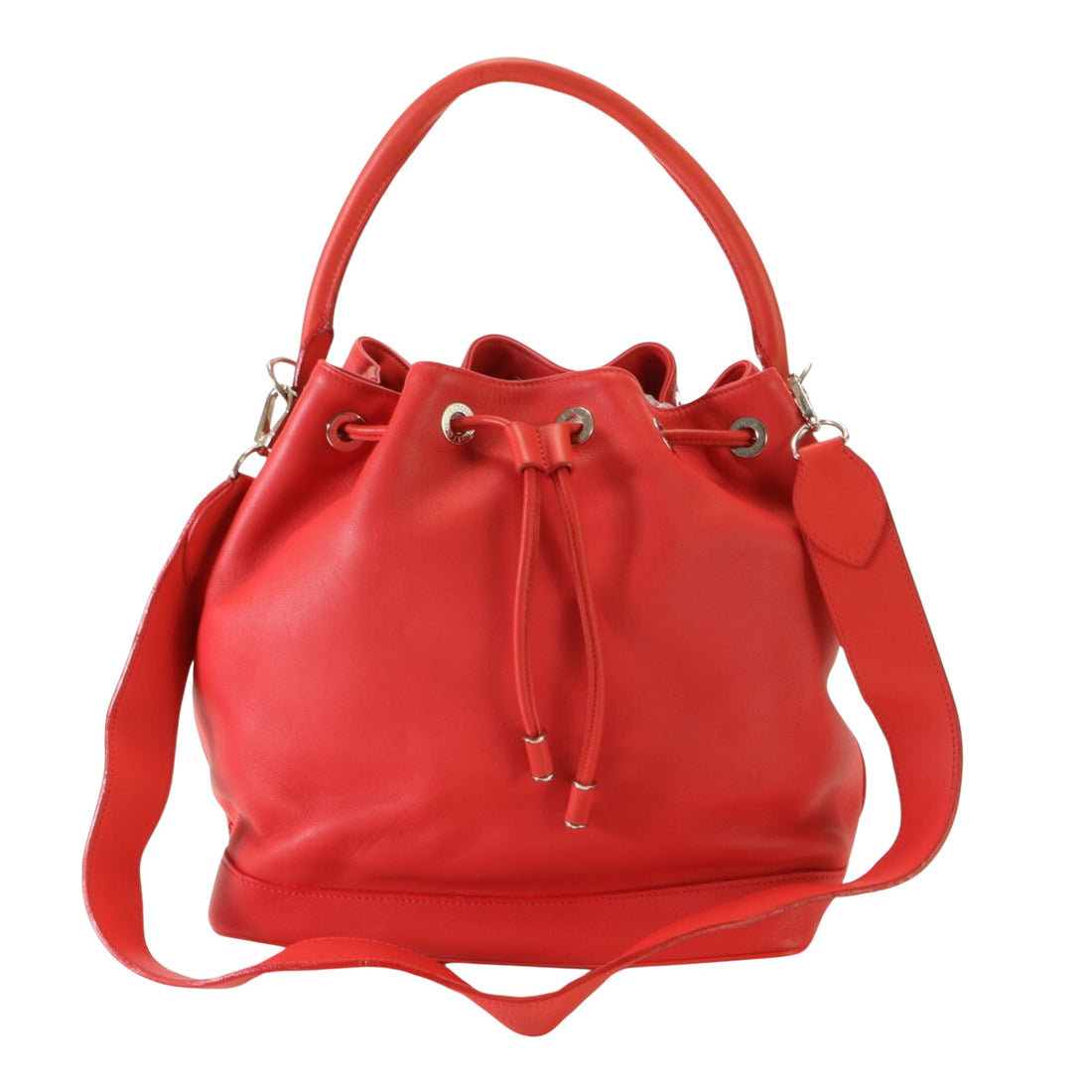 Louis Vuitton Noe Red Leather Shoulder Bag