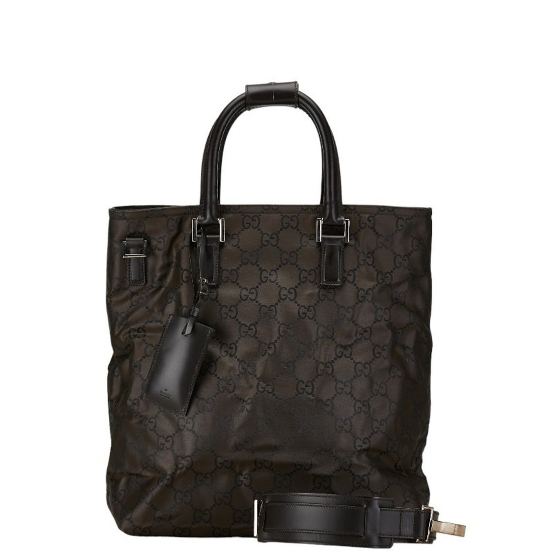 Gucci GG nylon Brown Canvas Tote Bag