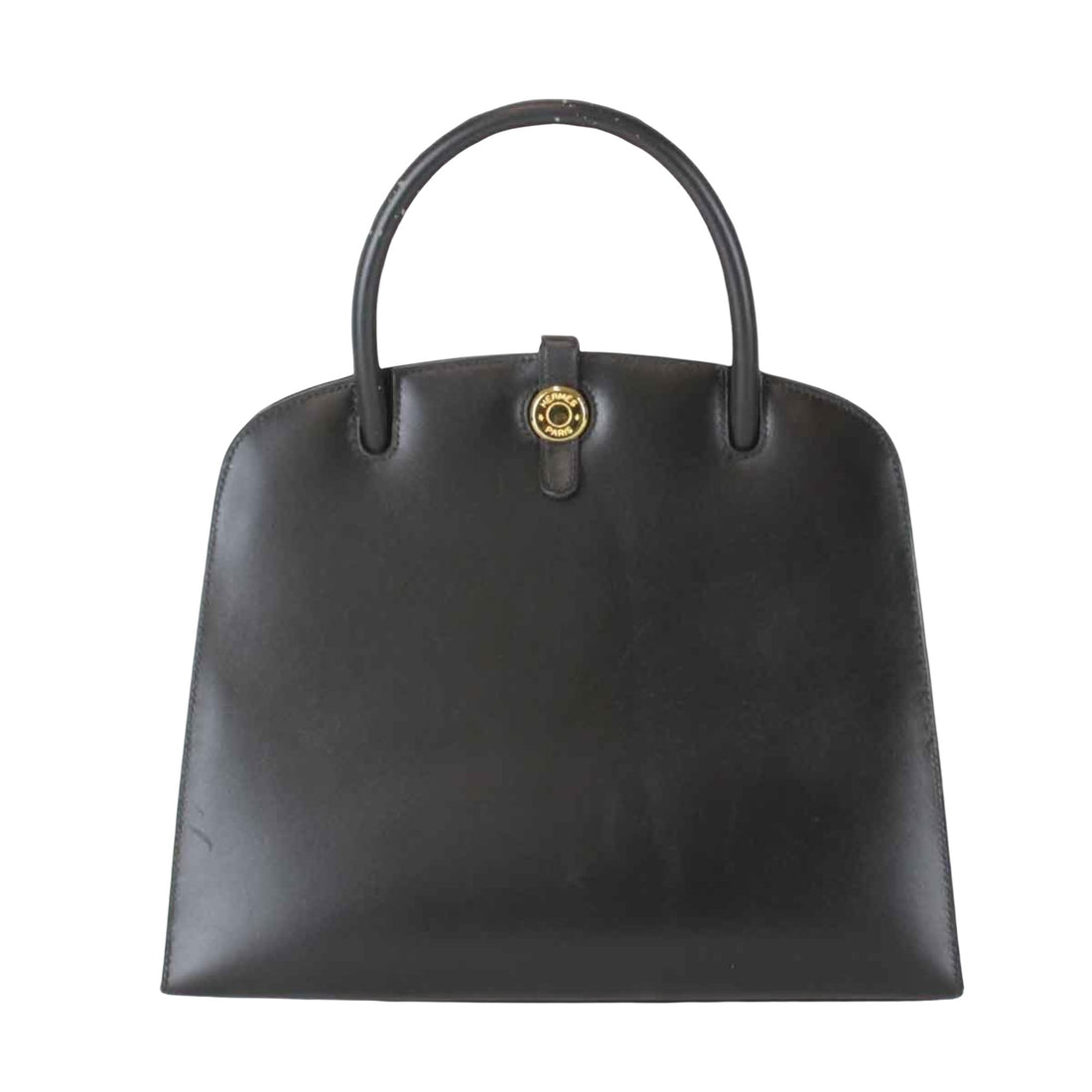 Hermès Dalvy Black Leather Handbag 