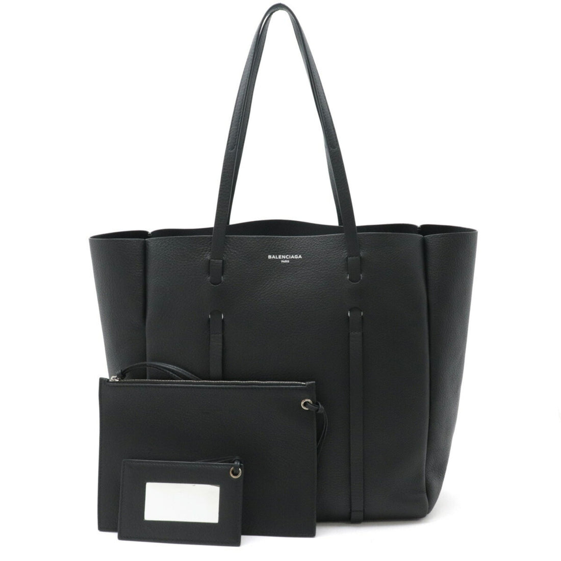 Balenciaga Everyday Black Leather Tote Bag