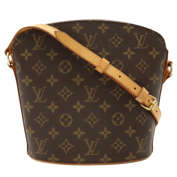 Louis Vuitton Drouot Brown Canvas Shoulder Bag