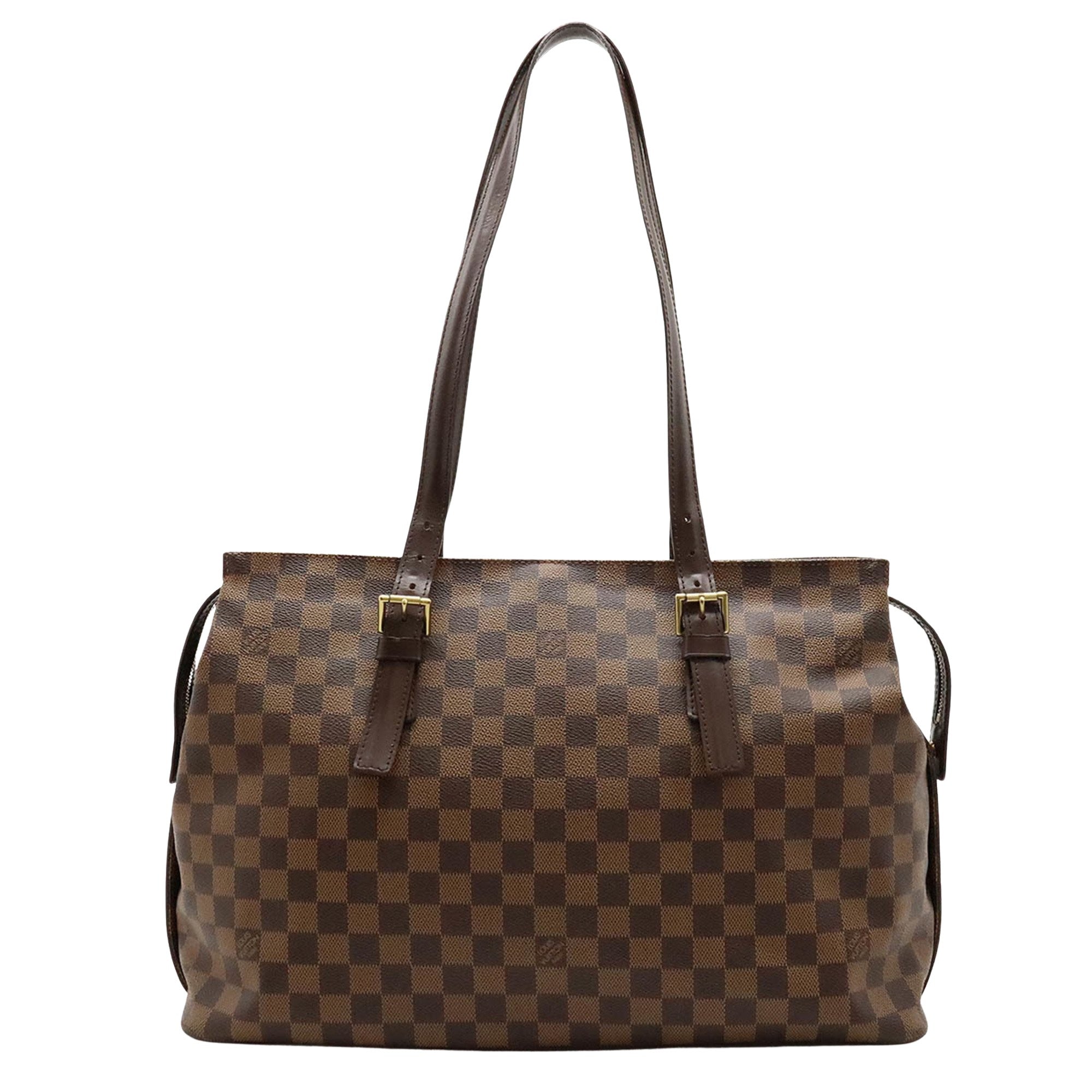 Louis Vuitton Chelsea Brown Canvas Tote Bag