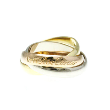 Cartier Trinity Gold Leather Ring 