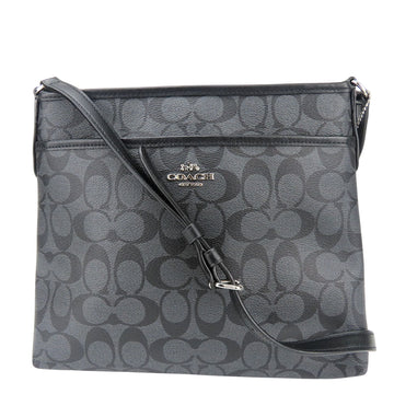 Coach Signature Grey Canvas Shoulder Bag