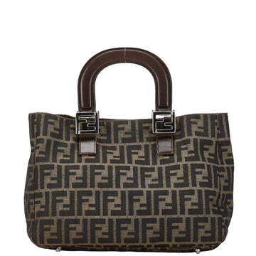 Fendi Zucca Brown Canvas Handbag 