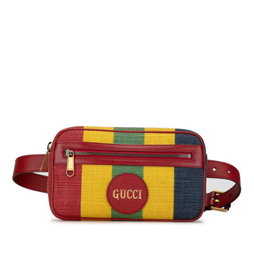 Gucci Baiedera Multicolour Canvas Clutch Bag