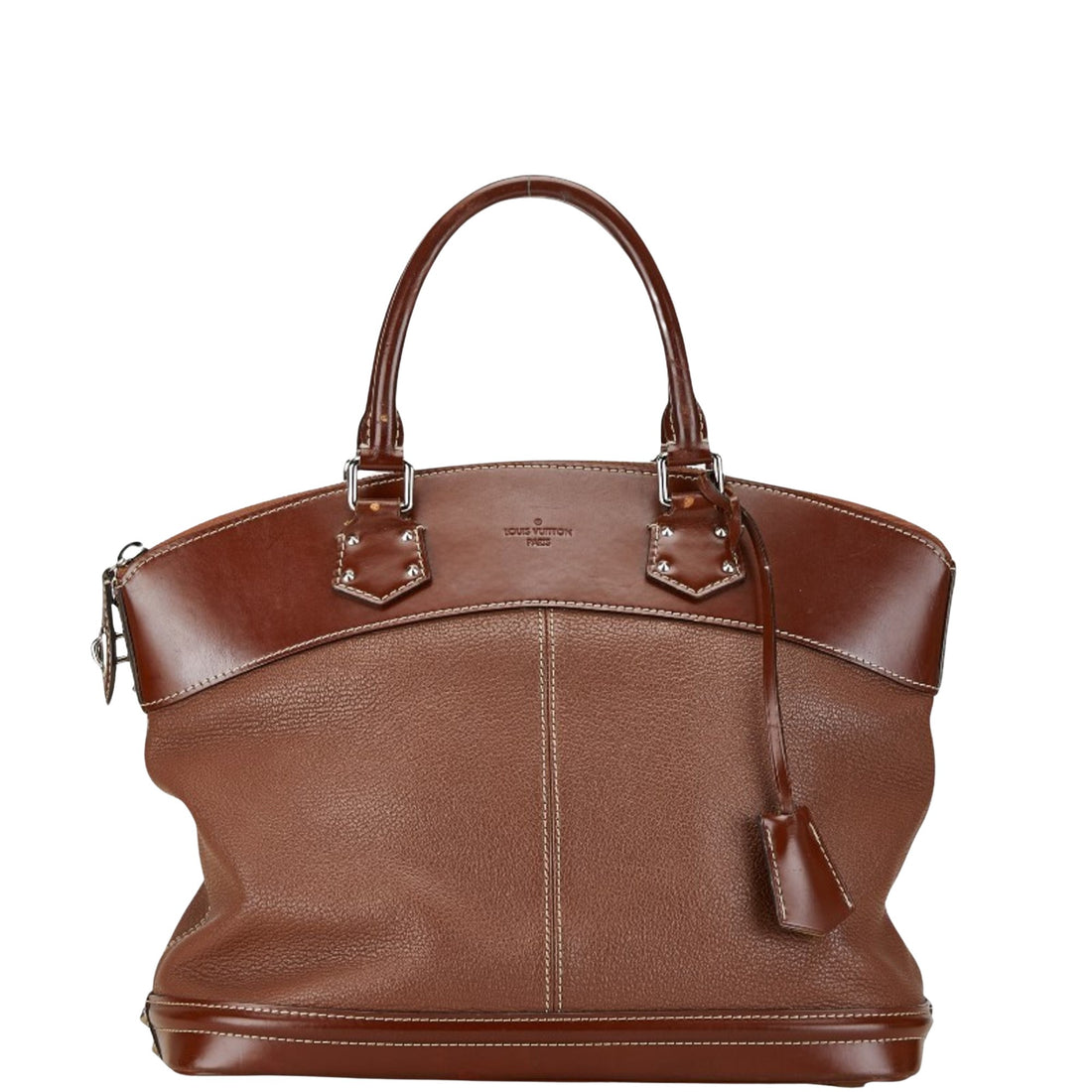 Louis Vuitton Lockit Brown Leather Handbag 