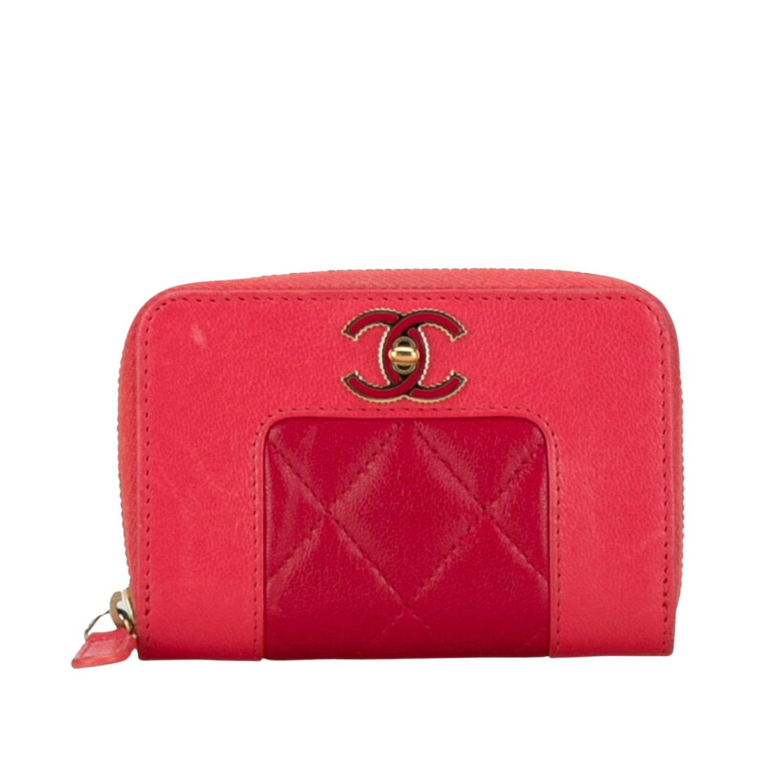 Chanel Mademoiselle Pink Leather Wallet 